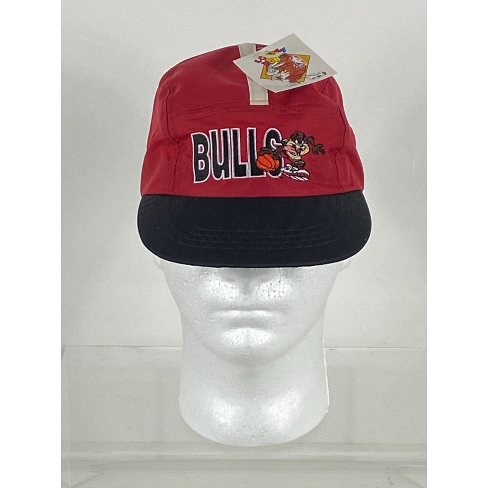 VTG 1998 Looney Tunes NBA Chicago Bulls Tazmanian Devil 5-Panel Hat Cap NWT F257